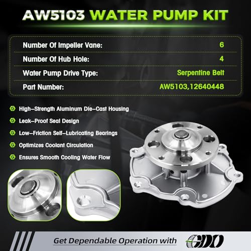 3.6 Timing Chain Kit W/Water Pump & Oil Pump 12603745 for 2007-2015 Chevy GMC Cadillac Buick Saturn Pontiac Suzuki Saab V6 Engine 3.6L 3.0L Replace# 9-0753S Cadena De Tiempo Kit - size: Timing Chain Kit & Oil Pump & Water Pump