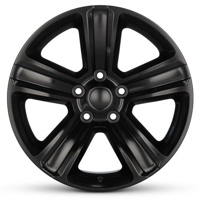 20x9 in Aluminum Wheel Rim 5 Lug 139.7mm 19mm Offset 77.8mm CB| Painted Satin Black finish Fits 2016-2022 Dodge Ram 1500 | New OEM Replacement | 1UB18RXFAB - size: 20x9 - OEM Replacement