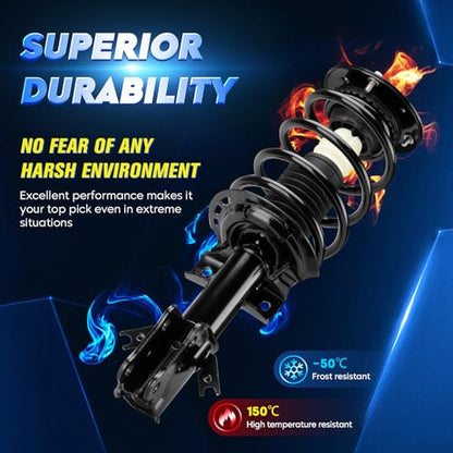 Front Strut Assembly & Sway Bar Links for 2013-2018 Ford Fusion 2.0L Except 19" Wheels, Shock Absorbers Replace 172638 6PCS - size: Front (13-18 FUSION)