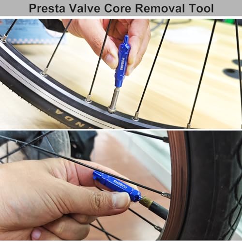 Tire Valve Stem Removal Tool Kit 2PCS,Presta Valve Core and Stainless Steel Schrader Stem Removal Tools, Car and Bike Valves Core Stem Puller Repair Kit - size: Schrader+Presta
