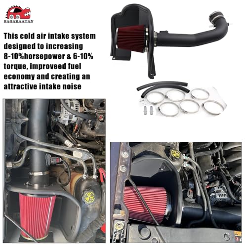 Cold Air Intake for 2014-2019 Chevy/GMC/Cadillac 5.3L 6.2L V8 BK - color: 14-20 Chevy/GMC/Cadillac 5.3L 6.2L V8-BK