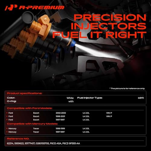 A-Premium Fuel Injectors Compatible with Ford, Mercury