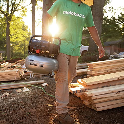 Metabo HPT Portable Pancake Air Compressor, 6 Gallon 200 PSI, EC914S - style: 6-Gallon Pancake, 200 PSI