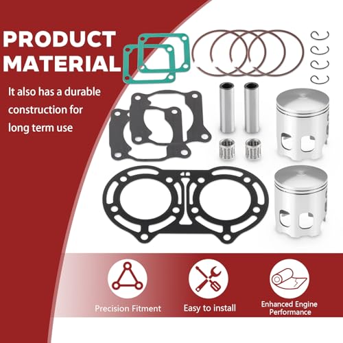65mm Big Bore Forged Piston Ring Set & Gaskets Kit for Yamaha Banshee 350