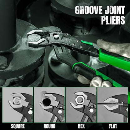 SK 5-Piece Pliers Set, Premium CR-V Steel, with EVA Foam Tool Organizer - size: 5-Piece Pliers Set