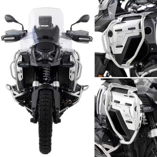 Motorcycle Tank Bar Guard Fit for BMW R1300GS ADV R 1300 GS Adventure Highway Crash Bar Fairing Frame Protection Bumper Engine Tank Guard Protector (Silver) - color: Silver