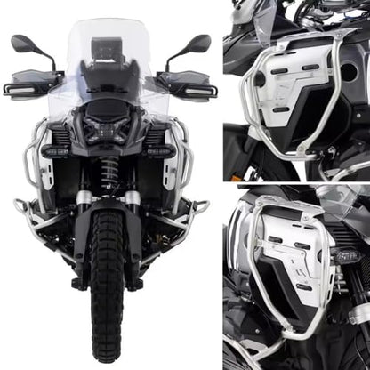 Motorcycle Tank Bar Guard Fit for BMW R1300GS ADV R 1300 GS Adventure Highway Crash Bar Fairing Frame Protection Bumper Engine Tank Guard Protector (Silver) - color: Silver
