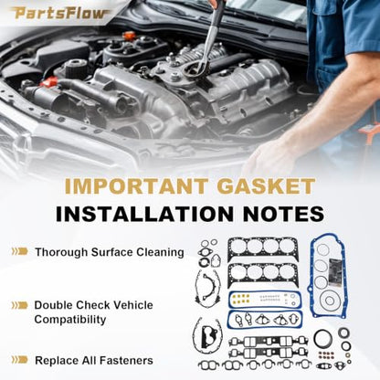 PartsFlow TBI Full Engine Gasket Set - color: 260-1269, KS2666
