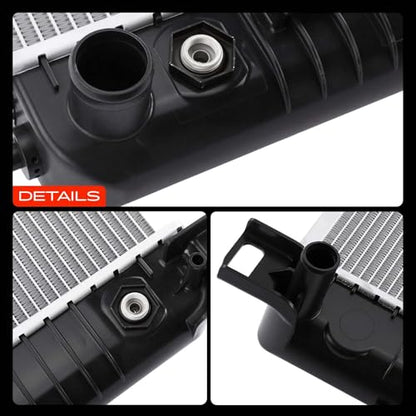 A-Premium 34" Engine Coolant Radiator Compatible with Chevy W/TOC, W/O EOC - style: Without Engine Oil Cooler