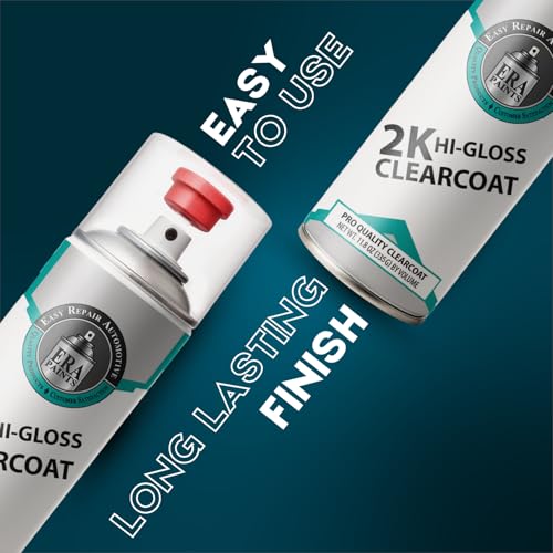 ERA Paints 2K High Gloss Clear Coat Spray/Aerosol Can – Professional Quality & Finish - Easy to Use – Best Value (4 Spray Can) - style: 4 Spray Can