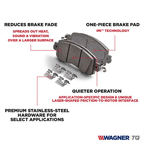 Wagner Brake ThermoQuiet QC1092 Ceramic Disc Brake Pad Set - size: QC1092, style: TQ - Ceramic