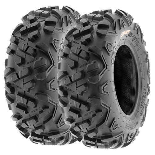 Pair of 2 SunF Power.II All-terrain ATV UTV Off Road Tires 20x10-8 20x10x8,6 PR Tubeless A051 - size: 20x10-8