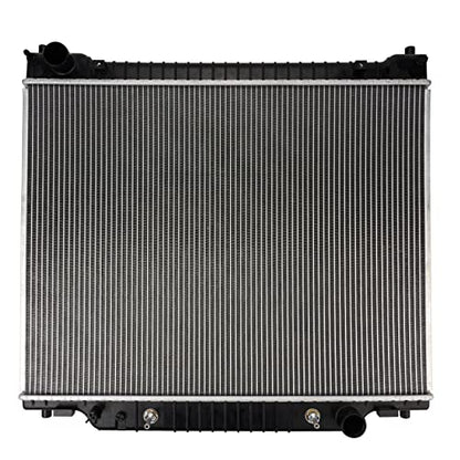 PHILTOP Core Radiator Compatible with E-150, E-250, E-150/E-250/E-350/E-450 Econoline/Club Wagon/Econoline Club Wagon/Super Duty, Econoline Super Duty (w/ 3/8 Transmission Oil Cooler Connections) - size: E-350 Super Duty, E-250, E-350 Econoline