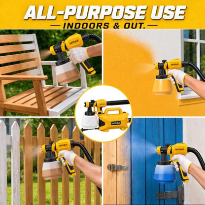 GATTLELIC 650W HVLP Paint Sprayer with Separate Motor - color: Electric-HVLP