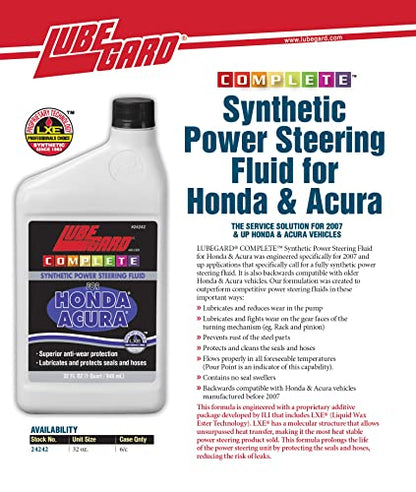Lubegard 24242 COMPLETE Synthetic PSF for Honda and Acura, , 32 Ounces - size: 1 Quart