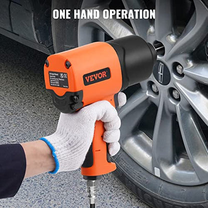 VEVOR Air Impact Wrench, 3/4-Inch Drive Air Impact Gun, Up to 1870ft-lbs Nut-busting Torque, Composite Pneumatic Impact Wrench for Auto Repairs and Maintenance Heavy Duty - size: 3/4-Inch/1870ft-lbs