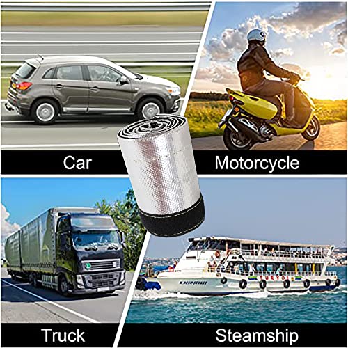 Aluminized Heat Shroud Sleeving Heat Shield 1.1''I.D. x 10FT Fuel line Wire Protection Silver Hose Heat wrap with 10 Pcs Metal Zip Ties - color: silver, size: 1.1''I.D.