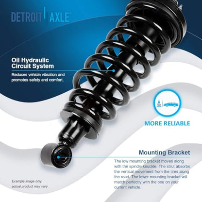 Detroit Axle - 4pc Rear Struts Kit for 2006-2010 Ford Explorer - size: 4QU48576/ Big strut kit