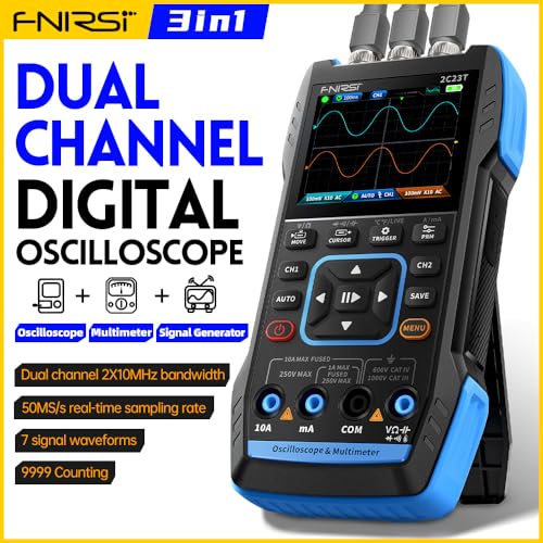 FNIRSI 2C23T 3-in-1 10MHz Oscilloscope Multimeter DDS Signal Generator - style: 2C23T