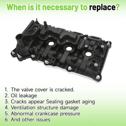 Upgrade Engine Valve Cover Kit with Gaskets And Bolts Compatible with Ford F-150 2017-2020, Expedition 2018-2022, Navigator 2018-2023 3.5L, Replace HL3Z6582F HL3Z6582G HL3Z6582E HL3Z6582B