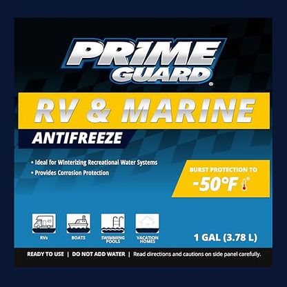 Prime Guard -50 RV & Marine Antifreeze, 1 Gallon (Pack of 6)