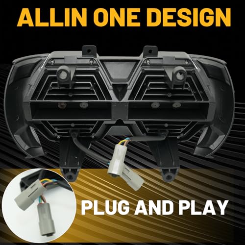 240W High Power Dual Motorcycles LED Headlight High Low Beam with DRL E24 Projector Head Lamp Compatible with Road glide 2015-2023 (Yellow+white) - color: White + Yellow