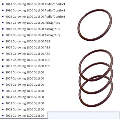 Premium Fork Bushing Seal Rebuild Kit for 2001-2012 Goldwing 1800 GL1800 OEM# 5149-MCA-003 51447-KZ3-003 51414-MCA-003 Enhanced Performance