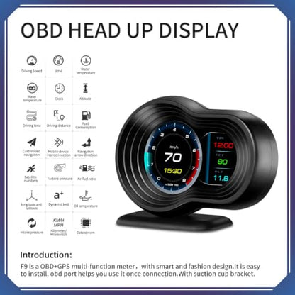 OBD2 Gauges Display Heads Up Display for Cars Digital Speedometer for Car