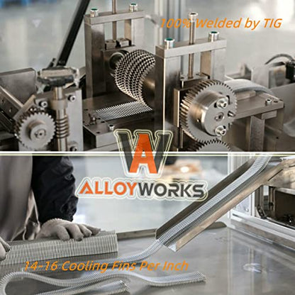 ALLOYWORKS 4 Row Radiator + Shroud + 2 x 12" Fan + Relay Fits 1973-1987 1986 Chevy C10 C20 Pickup Truck K10 K20 K30 P20 P30 R10 R20 R30 R1500 GMC Jimmy V1500 V2500 V3500 Suburban Engine Radiators