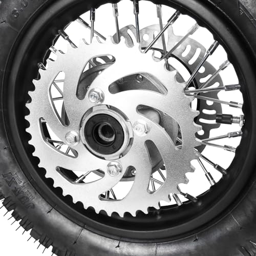 TDPRO 10" Rear Wheel 3.00-10 Tire Rim Disc Brake Assembly for Apollo Dirt Pit Bike CRF50 XR50 - size: Rear