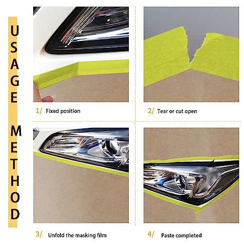 Tape and Drape, Paint Masking Paper, 3 Size, 20" X 150feet, 6"12"20" - style: 3 pack(6",12",20")