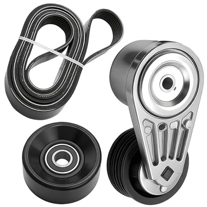Serpentine Belt Kit With Tensioner And Idler Pulley For Ford Mustang 05-10 - size: Ford Mustang 4.0l V6 (05-10)