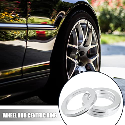 X AUTOHAUX 4pcs Aluminium Alloy Hub Centric Rings Wheel Bore Center Spacer - size: 106-77.8