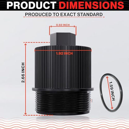Swimables 190030 Pentair Filter Drain Plug | Compatible with Pentair FNS Plus Parts, Clean and Clear Plus Parts, & Quad DE Filters | Durable Pentair Drain Plug Replacement | Includes O-Ring - style: Drain Plug