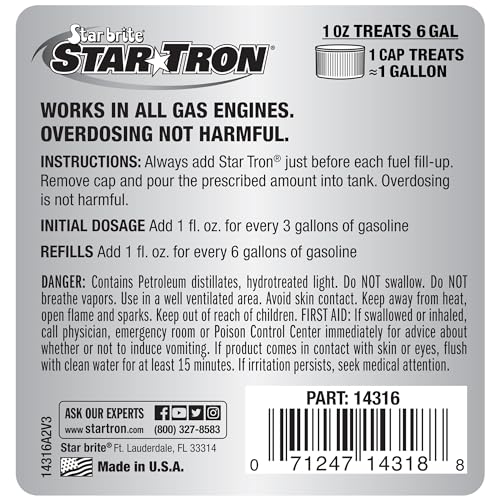 Star TRON Enzyme Fuel Treatment - Gas, Stabilizes Old Gasoline - size: 16 fl oz
