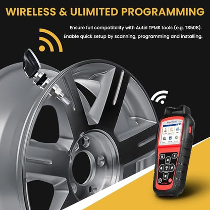 TPMS Tire Pressure Sensors 315/433MHz 2-in-1 Programmable Universal Sensors