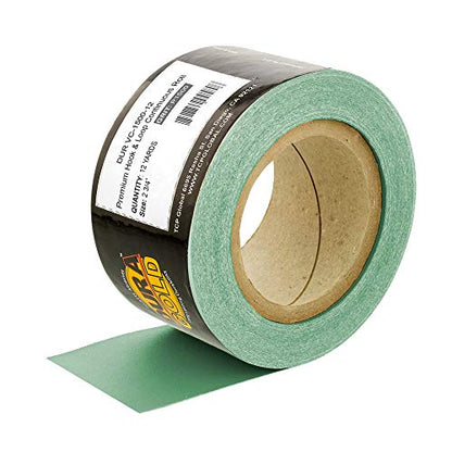 Dura-Gold Premium - 1500 Grit Green Film - Hook & Loop Backing Longboard Continuous Sandpaper Roll, 2-3/4" Wide, 12 Yards Long - For Automotive Detailing, Fine Color Sanding, Long Board Sander Blocks - size: 1500-Grit