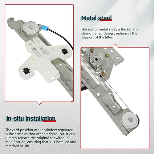 FINDAUTO 748-538 Power Window Regulator for 2007-2012 for Dodge Caliber - style: 2007-2012 for Dodge Caliber