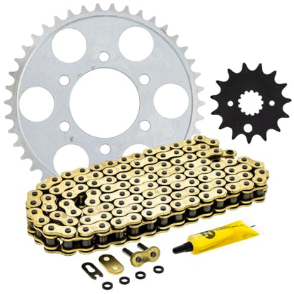 NICHE Drive Sprocket Chain Combo for Suzuki GSX750 Front 15 Rear 42 Tooth 530VM-X X-Ring 112 Links - size: X-Ring Chain