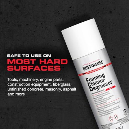 Rust-Oleum Professional Cleaners Foaming Cleaner Degreaser | 20oz Aerosol Can | Professional Strength - size: 20 Ounce (Pack of 1)