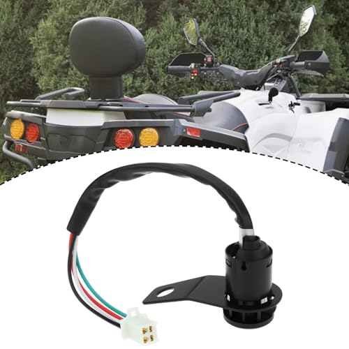 Motorcycle Ignition Switch Key Lock Compatible with 50-150cc Off-Road Motorcycles ATVs and Quads with 8.3cm Bracket