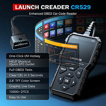 Launch CR529 OBD2 Diagnostic Scan Tool Code Reader for Car After 1996