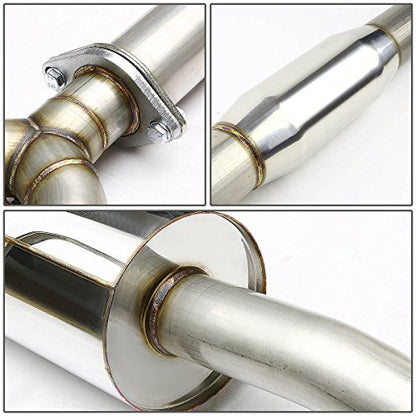 Auto Dynasty 4" Dual Rolled Catback Exhaust Tip System For 2007-2012 Nissan