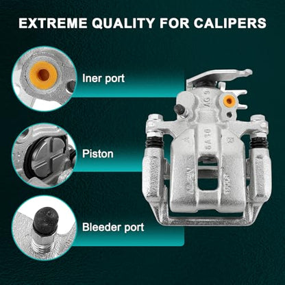 AULINK 43019T2FA01 Rear Left Disc Brake Caliper w/Bracket For Honda Accord