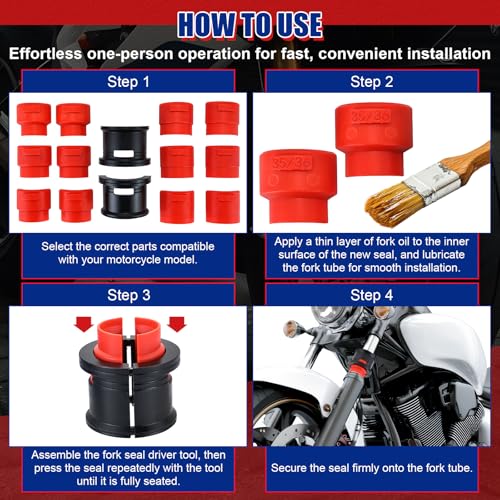NYXOVA 14PC Motorcycle Bike Fork Seal Driver Tool