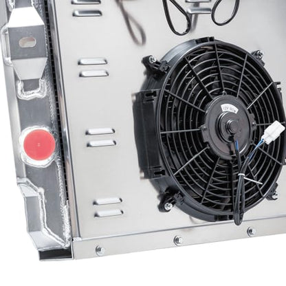 Automotive Replacement Engine Radiators 3 Row Radiator Shroud Fan with Thermostat Relay Kit For Hummer H1 2002-2004 AM General Hummer 6.5L V8 1992-2001 Aluminum Radiator Fan - size: 3 Row Radiator/w Cap+Shroud Fan+Relay Kit