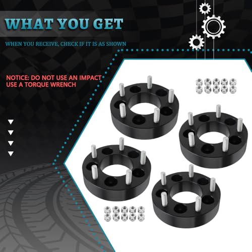 IRONTEK 5x5 to 5x4.5 Wheel Adapters Fit for Chevrolet Caprice, for Dodge Journey, for Chrysler Pacifica, for Cadillac, for Buick, Forged 1.5 in Thread Pitch Wheel Spacers M12x1.5 Hub Bore 78.3mm 4PCS - size: 5x5 to 5x4.5-4PCS
