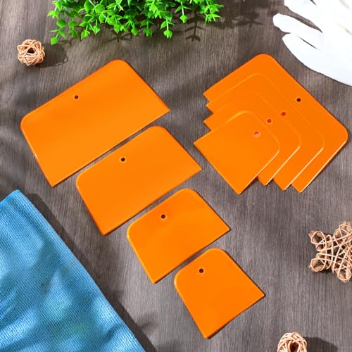 Frienda 12 Pcs Body Filler Spreaders Plastic Auto Putty, 4 Sizes - size: 4 Sizes