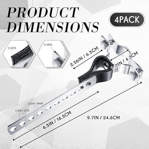 Geetery 4 Pcs Universal Exhaust Hangers Muffler Hanger, Rv Style, Silver - color: Silver, size: Rv Style