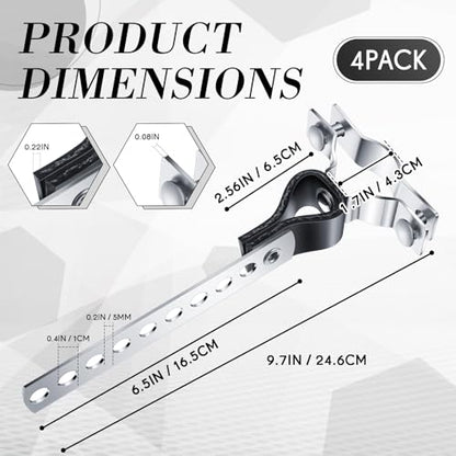 Geetery 4 Pcs Universal Exhaust Hangers Muffler Hanger, Rv Style, Silver - color: Silver, size: Rv Style